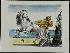 DE CHIRICO Giorgio-Cavallo-1969 -litografia firma a mano- lithograph hand signed