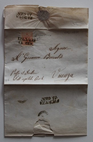 1851 lombardo veneto lettera - 1851, lombardo-veneto