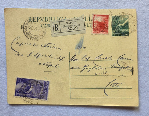 Intero postale l - postale, 12