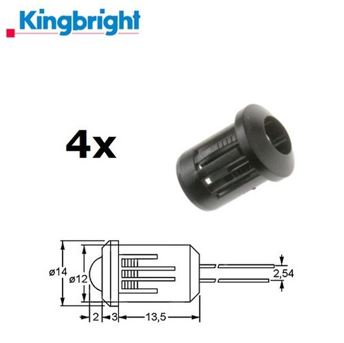 Kingbright portaled - 4x,