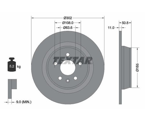 Pezzi disco freno pro textar - freno,
