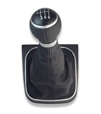 Kit Pomello 6 Marce e Cuffia con Cuciture Nere Compatibile con Golf 5,6, Jetta