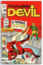 l'incredibile DEVIL corno N.2 IL TERRIBILE ELECTRO! silver surfer originale 1970