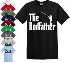T-shirt The Rodfather/maglietta divertente pescatore pesce divertente festa scherzo merda