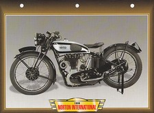 CARTE FICHE MOTO   NORTON