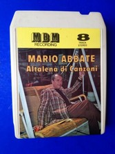 ?CASSETTA STEREO 8 MARIO ABBATE ALTALENA DI CANZONI MUSICA NAPOLETANA MELODIA?
