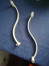 Coppia maniglia maniglie armadio due ante.  In metallo colore giallo crema