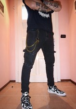 Catena pantalone doppia biker/goth/punk style vintage  artigli e clip per chiavi