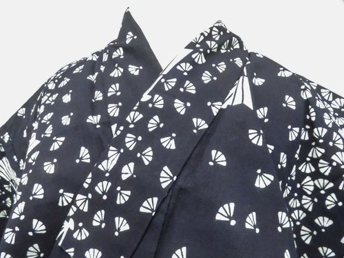 Kimono giapponese yukata navy - yukata,