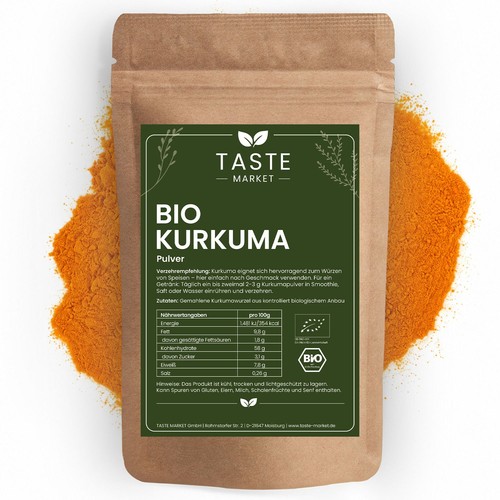 Curcuma bio in polvere - 1, di