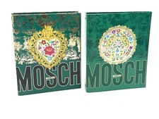VINTAGE ANNI 90 2 COVER IN PLASTICA ANELLI  MOSCHINO MODA UFFICIALI # NUOVE QI