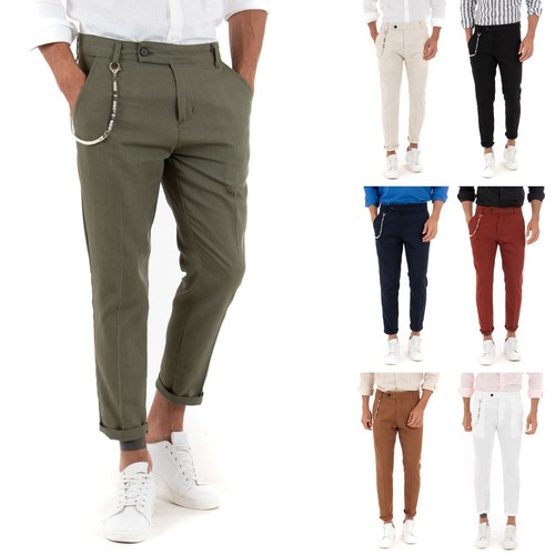 Pantaloni uomo lino - pantaloni, tasca