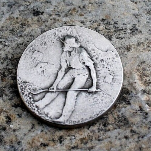 Médaille maillechort - en,