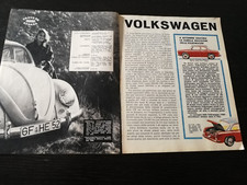 1961 VOLKSWAGEN MODELLO 113 BEETLE PROVA SU STRADA CARATTERISTICHE TECNICHE VW