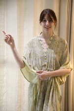 Kaftan In Seta Crepe
