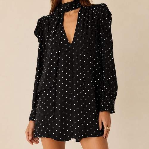 Mini abito zara grande nero - zara,
