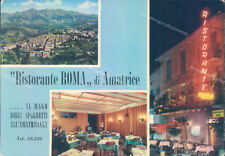 ab497 cartolina amatrice ristorante roma provincia di rieti