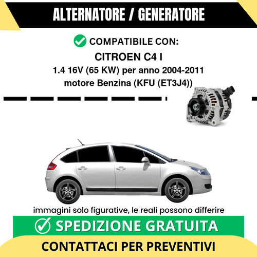 Alternatore citroen 1 - c4, i