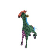 Gucci Multicolore GG Monogramma Tela Decorativa Imbottita Giraffa