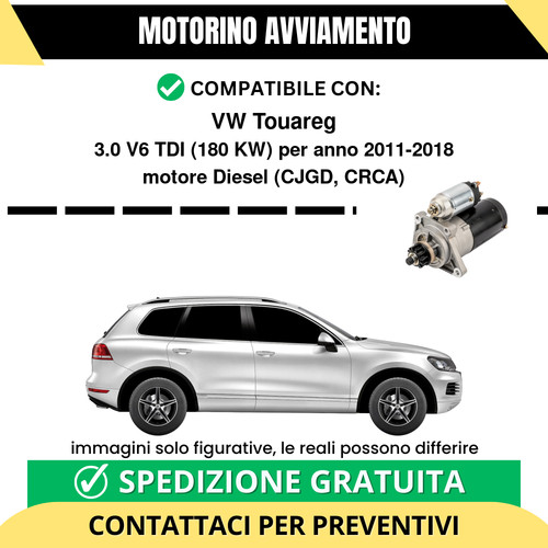 Motorino avviamento touareg - avviamento, vw