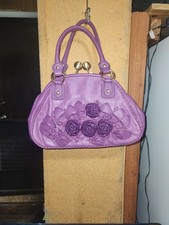 borsa isabella fiore viola con