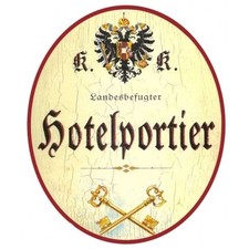 Targa porta portiere hotel