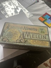 Scatola latta biscotti mellin - biscotti,
