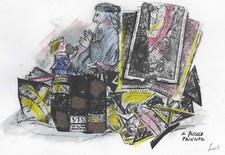 LUZZATI EMANUELE  "'Il Piccolo Principe' 2.  Serigrafia mm 350 x 500 - grafica