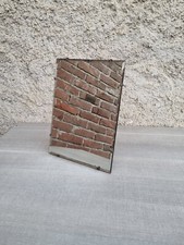 Bellissimo specchio d'epoca da barbiere da appoggio toeletta bordo molato