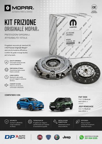Kit frizione originale mopar - kit,