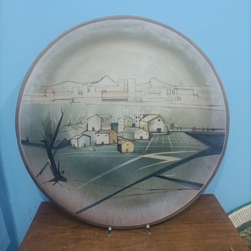 Piatto paretae ceramica santo - piatto,