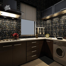 Sticker for floor tiles to