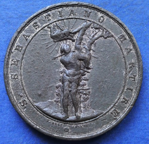 Medaglia zinco confraternita - medaglia,