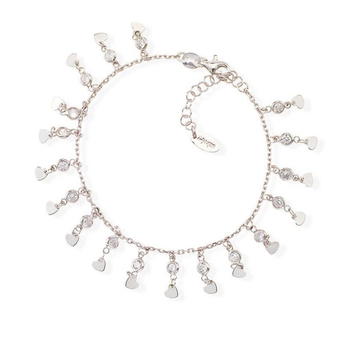 Amen bracciale cuori pendenti - bracciale,