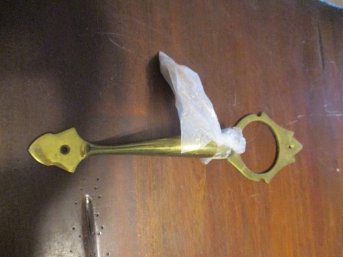 Fisso maniglia porta ottone - maniglia,
