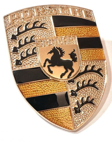 Porsche emblema cofano - , motore