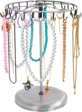 Porta Gioielli Da Tavolo - Porta Collane Da Tavolo 23 Ganci - 34,8 X 20,5 Cm - P