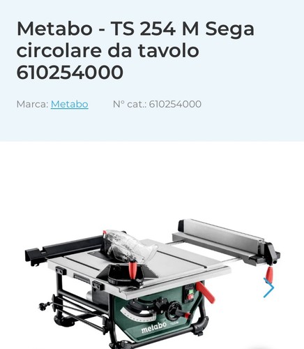 Banco sega usato - sega, metabo