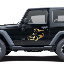 Adesivo Cinghiale Oro Folia