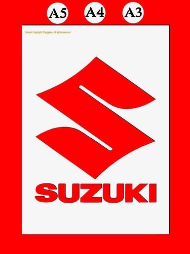 Stencil mylar moto suzuki - stencil,