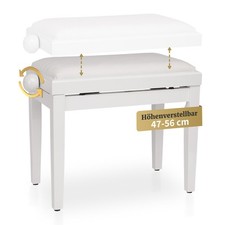 Panca per pianoforte sedia per pianoforte panca per pianoforte altezza regolabile sgabello bianco lucido