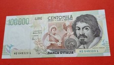 BANCONOTA 100000 CARAVAGGIO