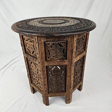 Tavolo vintage MCM intagliato