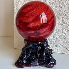 Sfera cristallo pietra di fusione rossa naturale 49,22 libbre sfera cristallo quarzo Reiki
