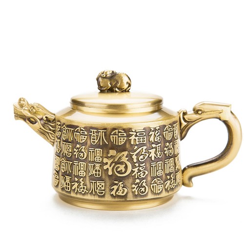 Teiera decorativa ottone - in,