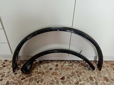 COPPIA PARAFANGHI NERI ACCIAIO BICI 28 TIPO R CON FRENI A BACCHETTA+ASTE+MORSETT