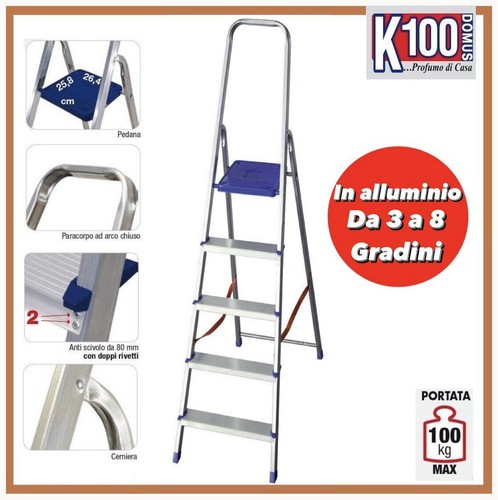 Scala alluminio facal 4 5 - alluminio, 3