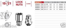 K161 KIT 4 DADI ANTIFURTO 12x1,25 K19/21 x NISSAN JUKE,QASHQAI,MICRA,CUBE,GT-R..