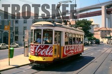 35mm Slide PORTUGAL Lisbon Lisboa Tram Strassenbahn 553 2002 Portuguese Original