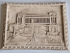 Altare della Patria cm. 22x17 - quadro in gesso